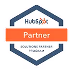 HubSpot Rubix Studios and HubSpot partnership badge.