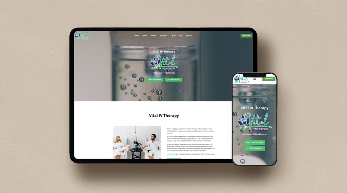 Vital Iv Website Design - Vital Iv Therapy