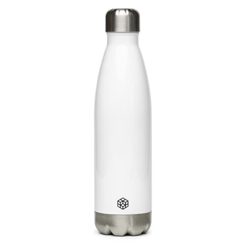 Stainless Steel Bottle Front View - Rubix Studios